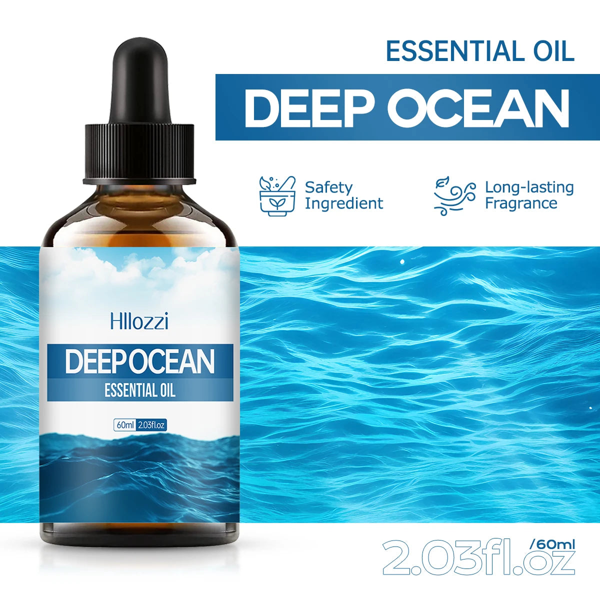 100ml/60ml/30ml Deep Sea Essential Oil Perfume essential oils Fragrance oils Long-lasting fragrance Aromatherapy Soap Humidifier