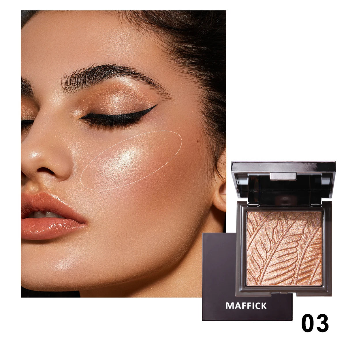 3D Sculpting Bronzer Powder Palette – Brightening & Flawless Finish, Natural Sun-Kissed Glow, Smooth Blendable Formula for Defined & Radiant Makeup Look