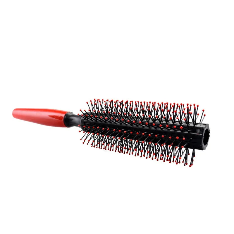 Professional plastic round brush quilting curling hair comb hair massage hair salon hair comb,Special for real hair wigs