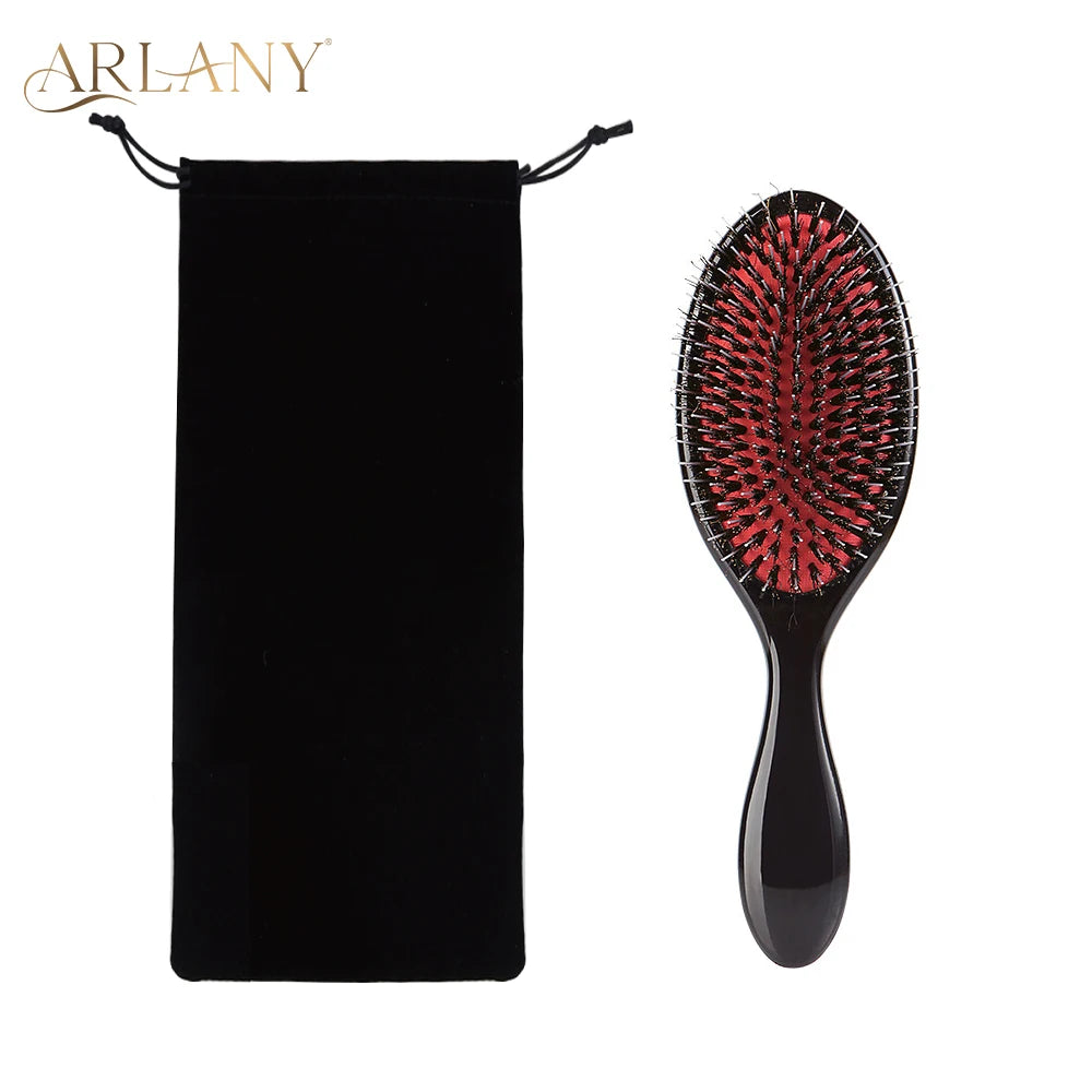 ARLANY Boar Bristle Hair Brush Massage Comb Hair Styling Tool Hair Beauty Salon Accessories Hairdressing Hair Extensions Tool