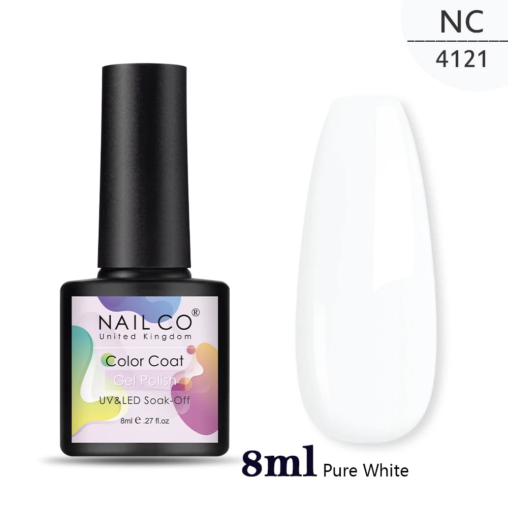 NAILCO 15ml Dark Gel Nail Polish Semi-permanent Varnish Hybrid UV Nails Art Glitter Colors Gel Polish Manicure Enamels For Nails