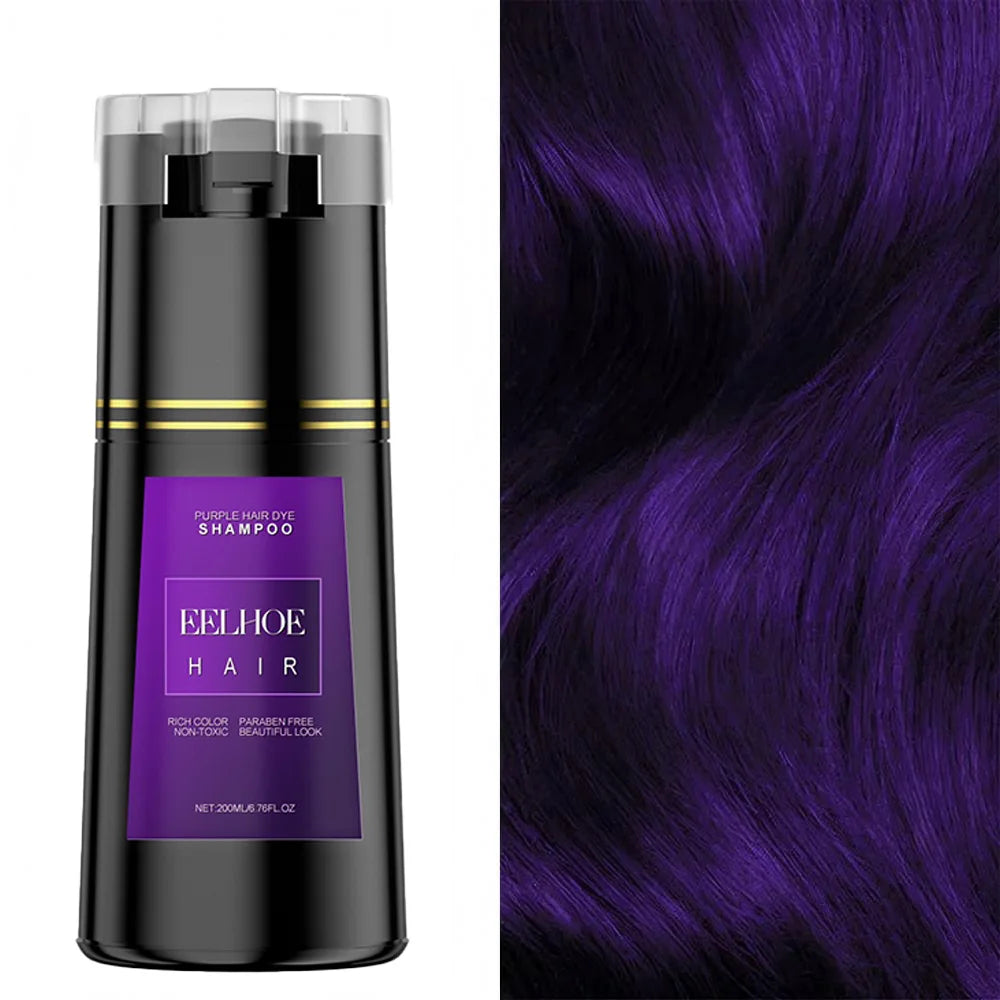 EELHOE Hair Dye Shampoo Nova Hair Instant Dye Shampoo Men Women Quick Easy Safe Hair Color Gray Hair  Coverage Nourish Scalp