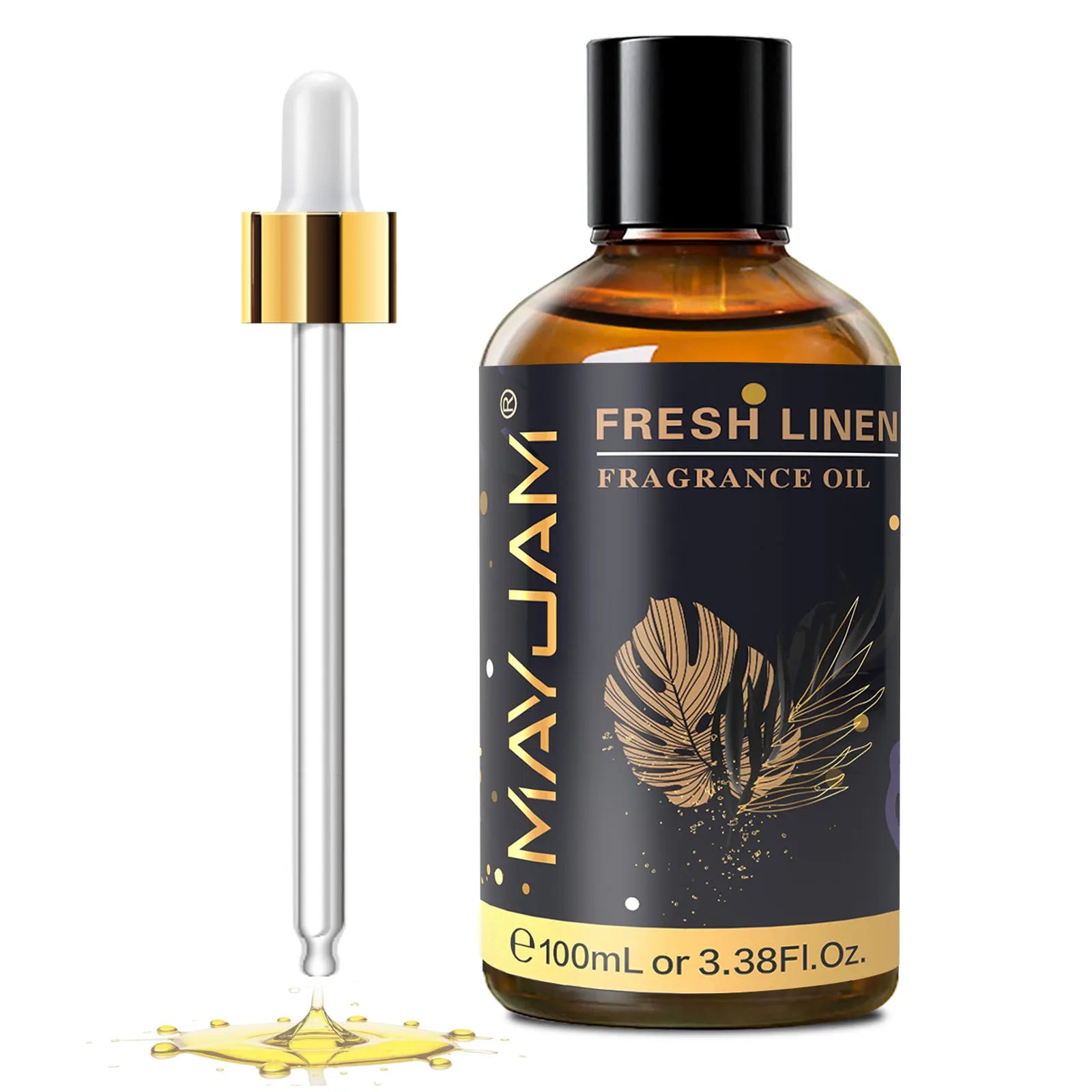 MAYJAM 100ml Fragrance Oils with Dropper For Humidifier Car Diffuser White Musk Bubble Gum Sea Breeze Freesia Baby Powder