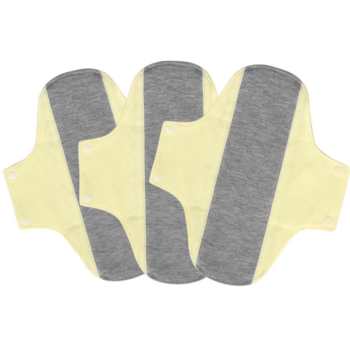 3Pcs Washable Graphene Menstrual Cloth Pads Set 19G 20*23Cm Reusable Soft Panty Liner Sanitary Pad Women Period Panties Pad