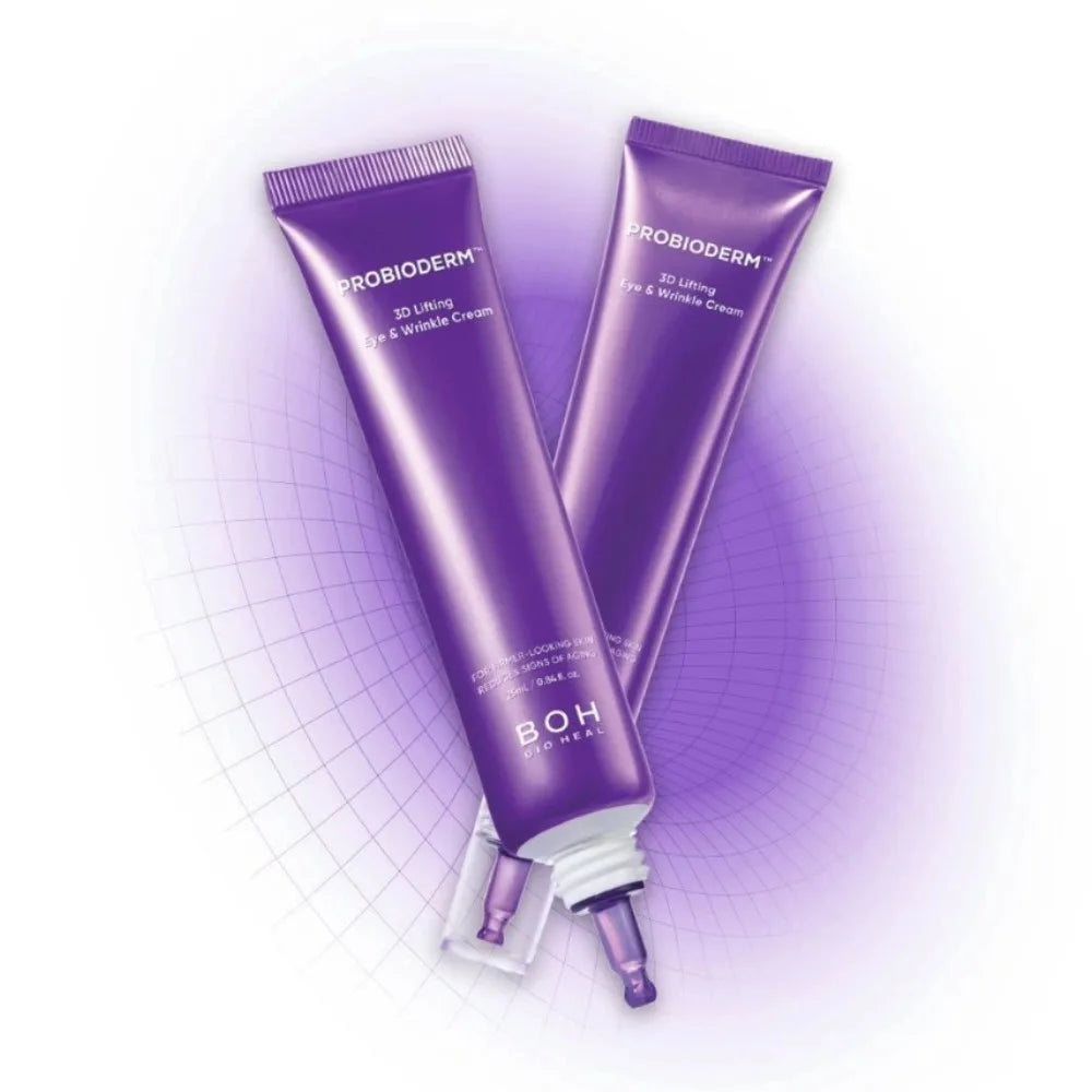Korean BOH Probiotic 3D Anti-Wrinkle Lifting Eye Cream Fights Wrinkles Deeply Hydration Minimizes Eye Lines Tightens Eye Area