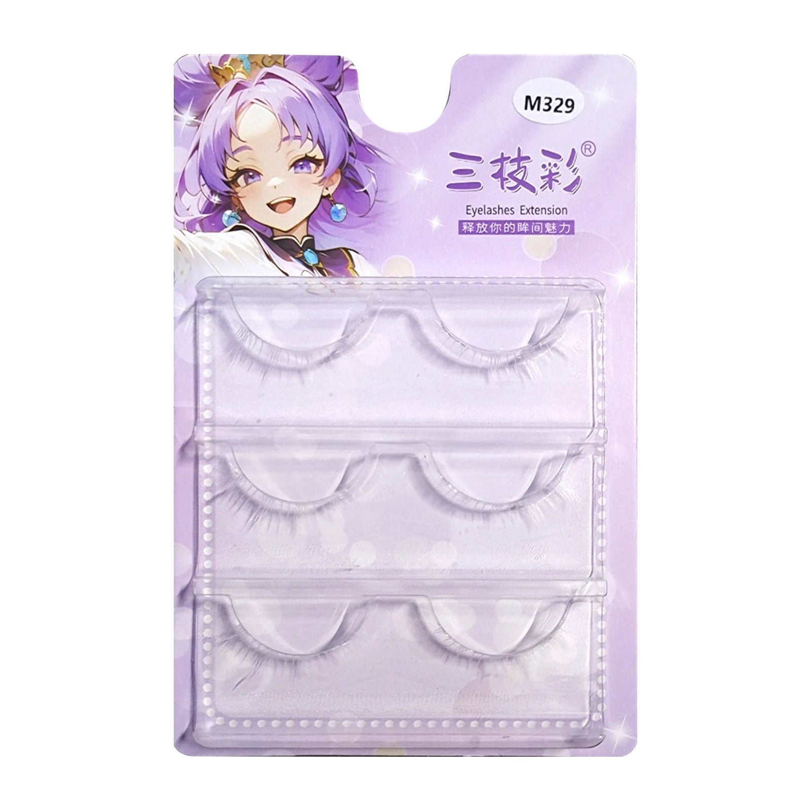 False Eyelashes Cosplay White One-Piece False Eyelashes Natural Thin Band False Eyelashes for Beauty Blogger Makeup Supplies