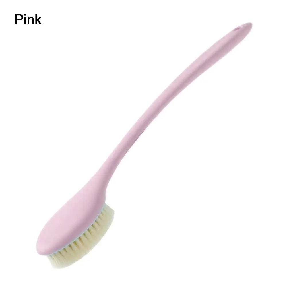 Useful Long Handle Bath Brush Back Rubbing Massager Body Exfoliating Brush Cleaning Tools Soft Rubbing Back Artifact