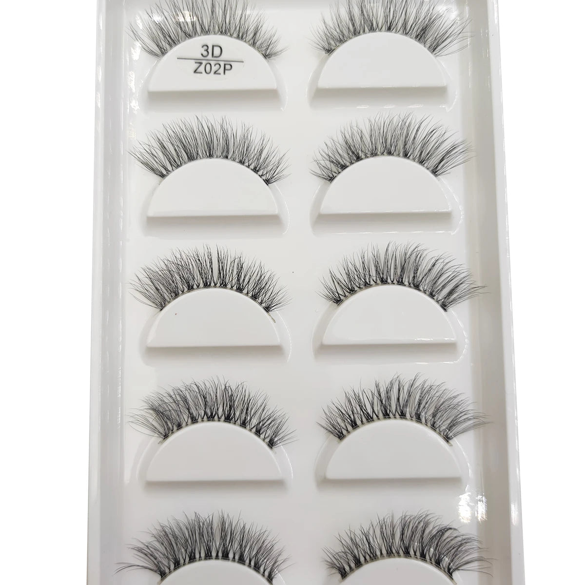 Transparent 3D Mink Eyelashes, Natural Clear False Eye Lashes, Soft Invisible Eyelash, Wispy Makeup Faux Cils, H13 X08, 5 Pairs