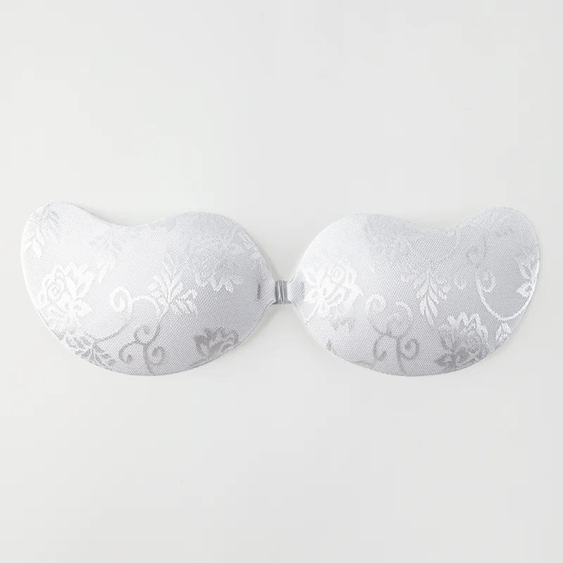 Women Silicone Chest Stickers Lace Push Up Waterproof Nipple Cover Invisible Self-Adhesive Nipple Tape Reusable Strapless Bra