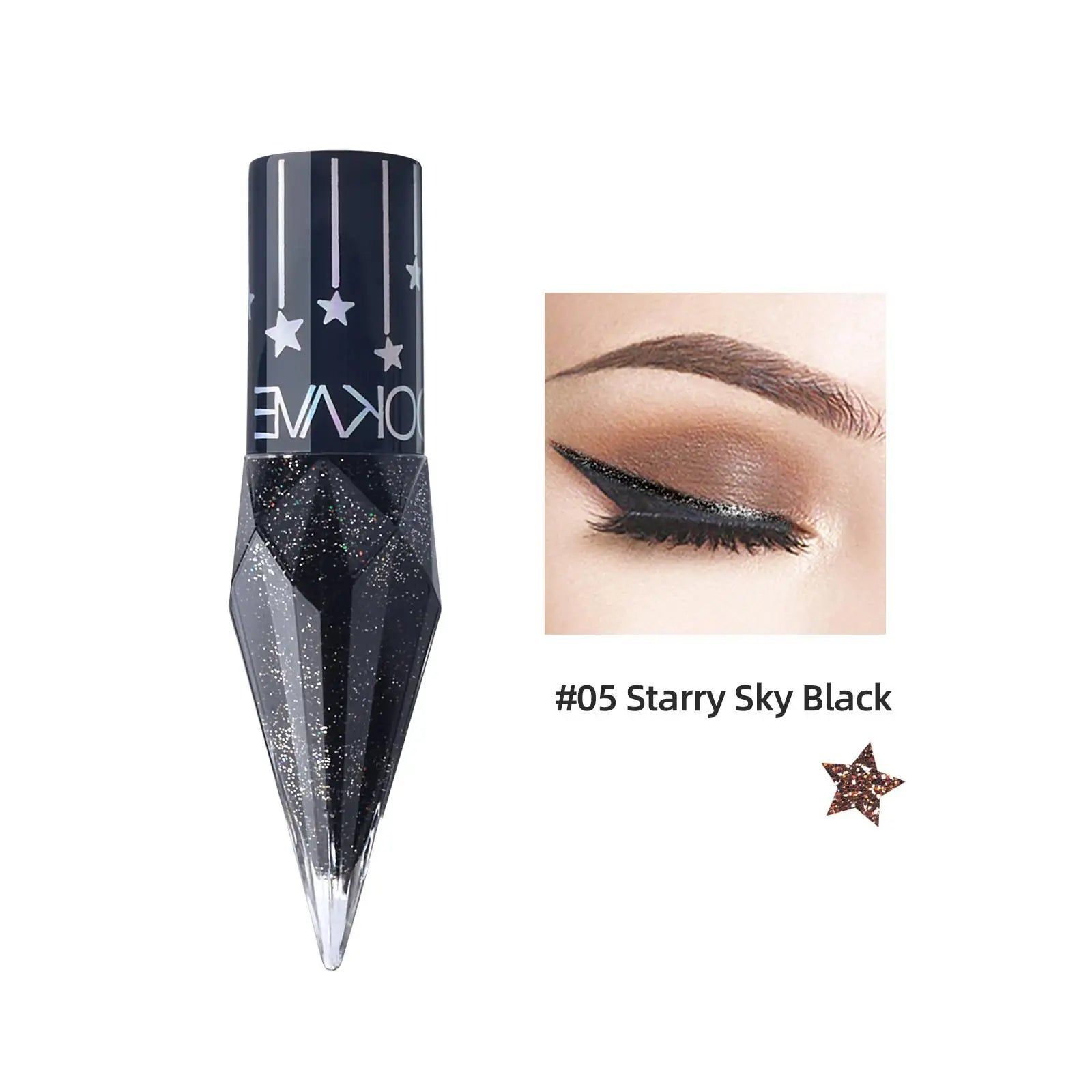 Shiny Eye Liners Pigment Silver Rose Gold Color Liquid Glitter eyeshadow Professional Eyeliner Beauty Cosmetics Makeup for Women