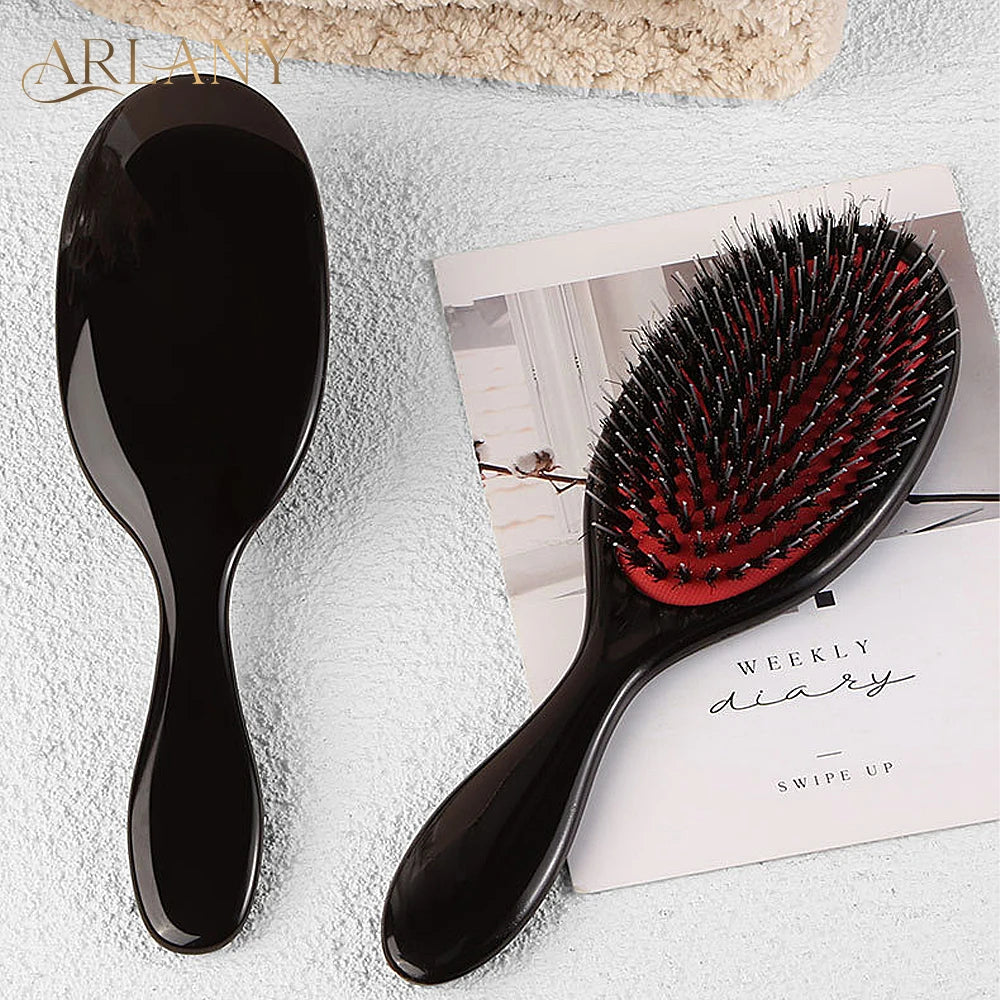 ARLANY Boar Bristle Hair Brush Massage Comb Hair Styling Tool Hair Beauty Salon Accessories Hairdressing Hair Extensions Tool