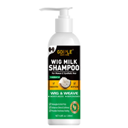 GOIPLE Natural Coconut Oil Wig Milk Shampoo Smooth Repair Moisturizes Frizzy Hair for Wigs Wave 2 in 1 Wig Wash Care Product