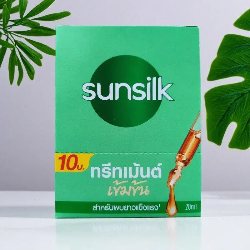 Thai Sunsilk Hair Mask 10x20ml Sachets, Repairs & Smooths Damaged Frizzy Hair, Nourishing Leave-In Conditioner