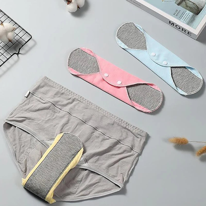 1/4pcs Thin Cloth Pads Soft Cotton Washable Feminine Panty Liners Sanitary Pads Napkin Daily Reusable Menstrual Hygiene Pads