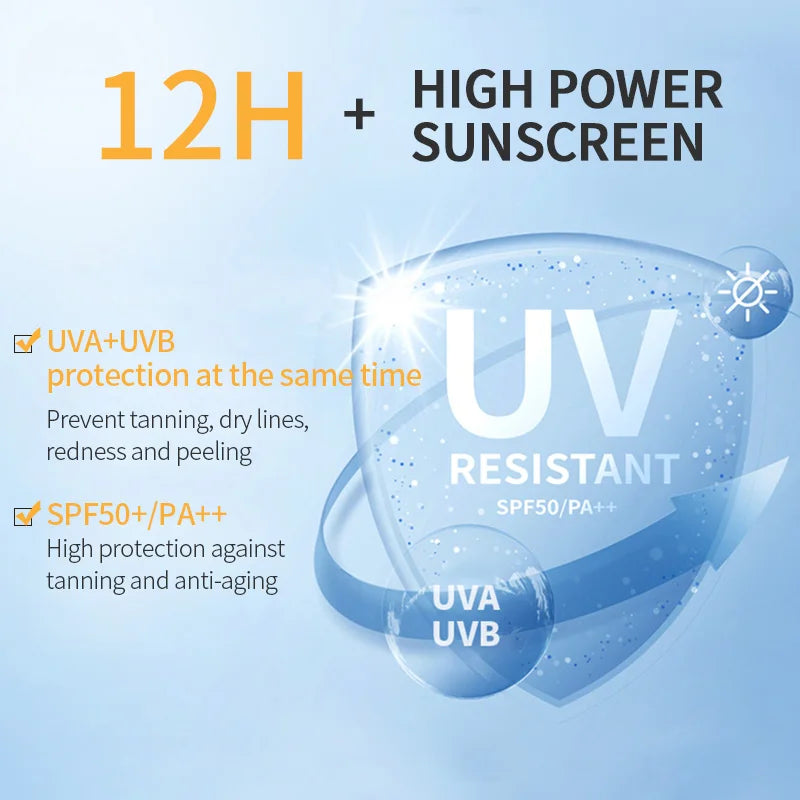 MSLAM Whitening Sun Cream Facial Body Sunscreen Sunblock Skin Protective Cream Anti-Aging Oil-control Moisturizing SPF 50