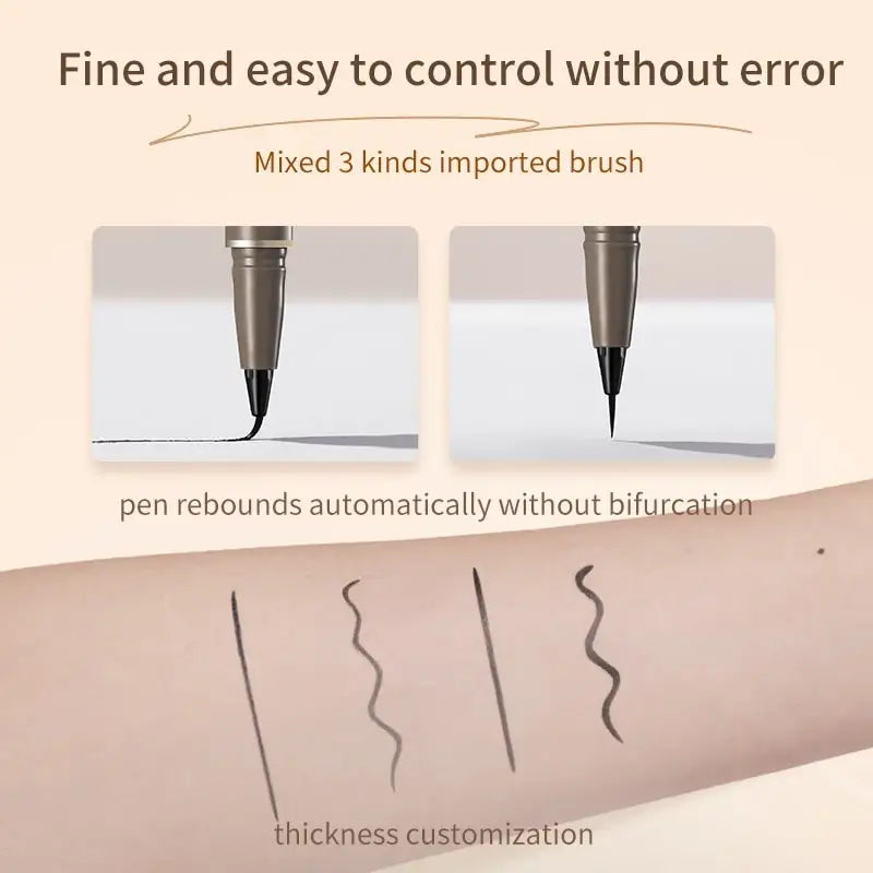 Judydoll Liquid Eyeliner, Ultra Fine Liquid Eyeliner Waterproof with Smooth Strong Fibres, Smudge-proof, Longwearing, Smooth