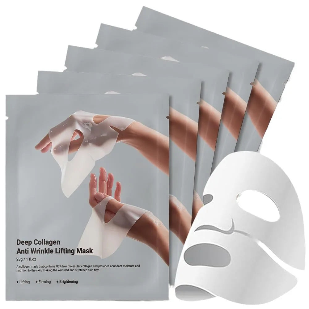 Deep Collagen Anti Wrinkle Lifting Mask Collagen Face Mask Overnight, Deep Collagen Mask for Lifting Firming Moisturizing