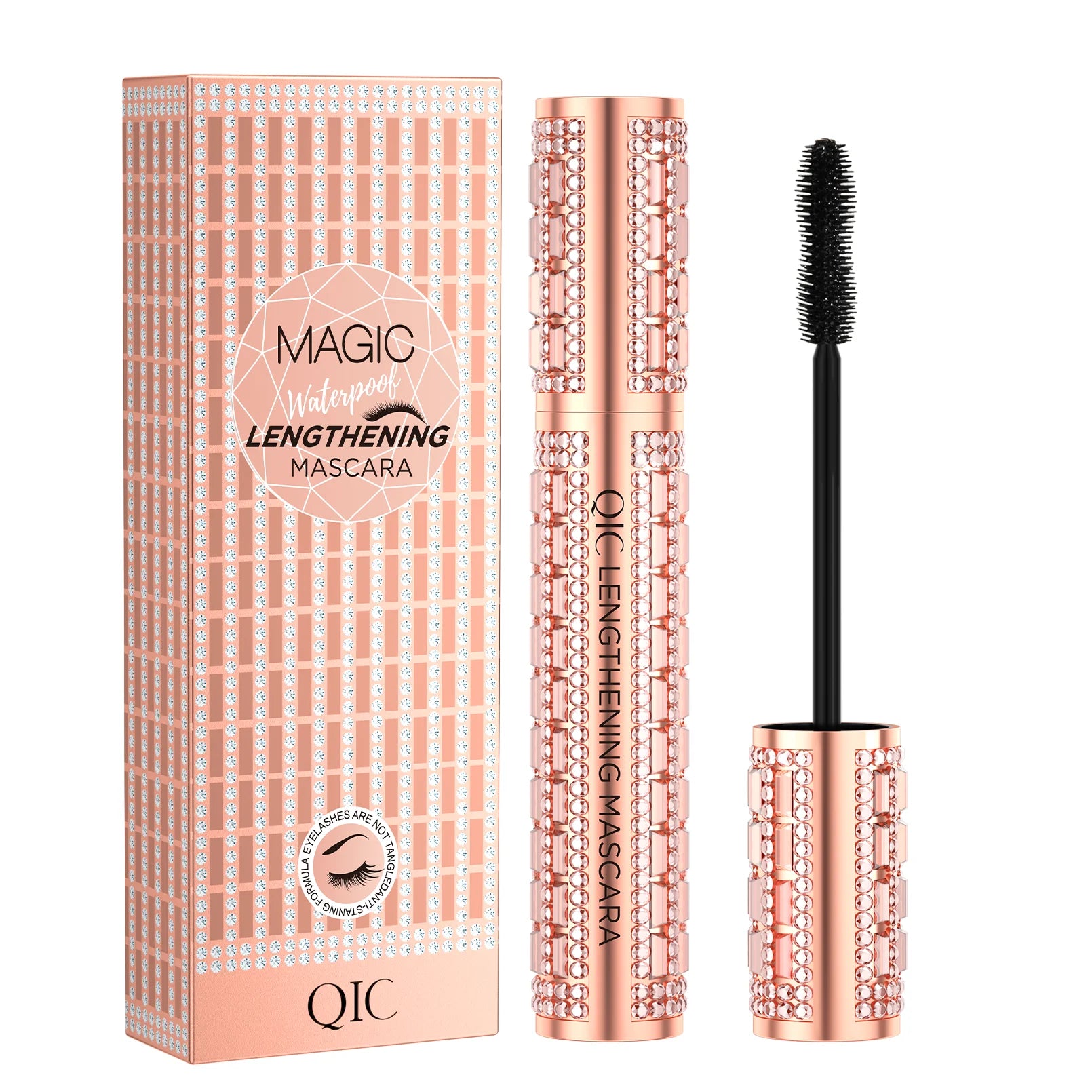 5D Eye Black Mascara Waterproof Lengthens Eyelashes Extension Silk Fiber Mascare Eye Makeup for Women Cosmetic Korean Make up
