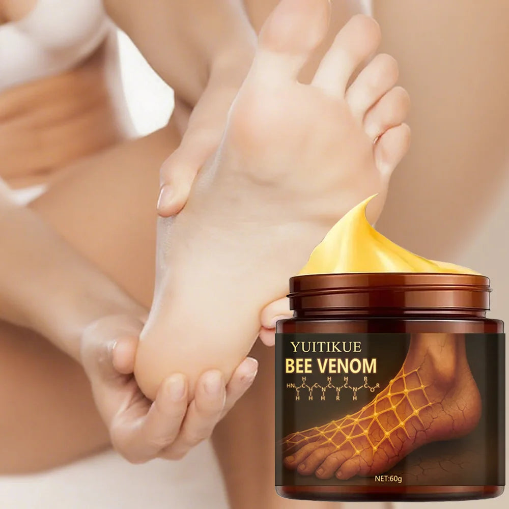 Bee venom foot cream, anti-dryness and crack hand cream, repairs skin, removes dead skin, foot care cream for hand skin