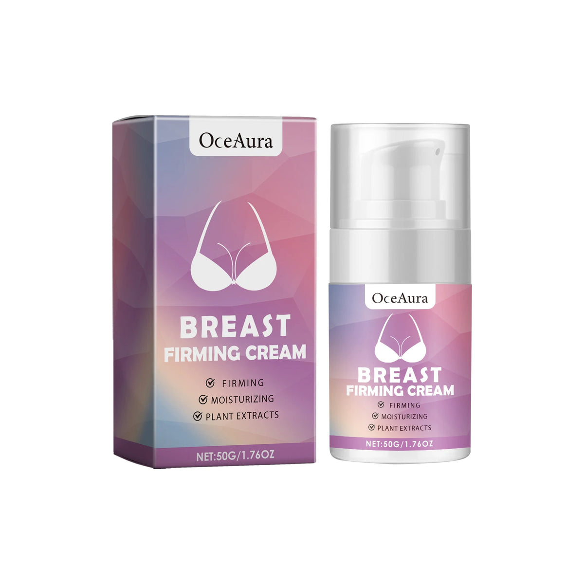 Breast Firming Care Cream, Moisturizing Massage & Nourishing Lifting Cream for Plump, Tight and Smooth Breast Skin