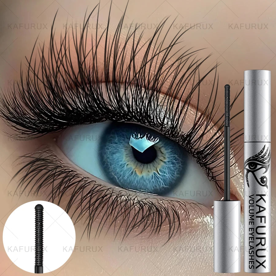 Black Silk Fiber Curling Mascara, Ultra-Fine Brush,Lengthening Volumizing,Waterproof Smudge-proof Eye Makeup Gifts Eye Lash Cosm