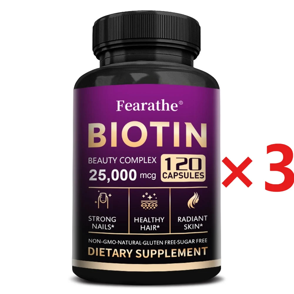 Biotin | Collagen | Keratin Supplement - Hair Growth Support, Skin & Nails, Antioxidant, Increase Skin Elasticity