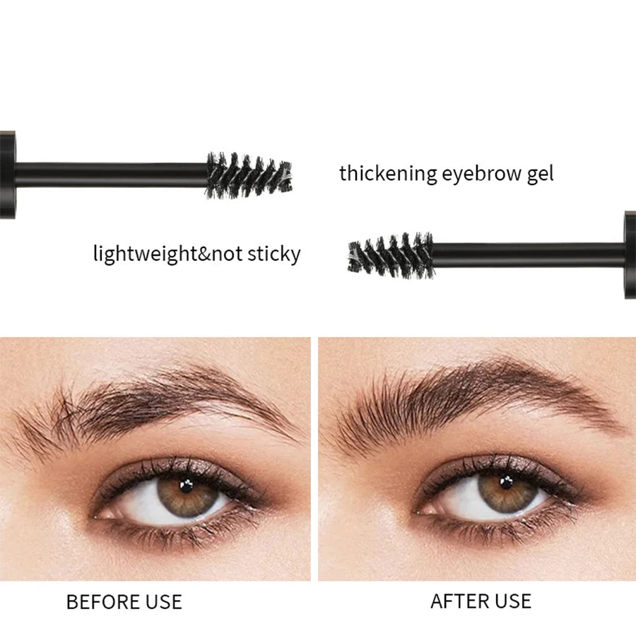 Eyebrow Shaping Gel Waterproof Natural Transparent Long Lasting Quick-drying 3D Wild Eyebrow Glue Professional Makeup Cosmetic