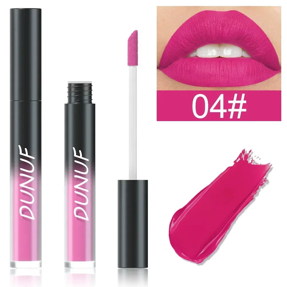 32 Color Lipstick Matte Lasting Lip Gloss Moisturizing Non-stick Cup Halloween Party Purple Blue Black Highly Pigments Lip Glaze