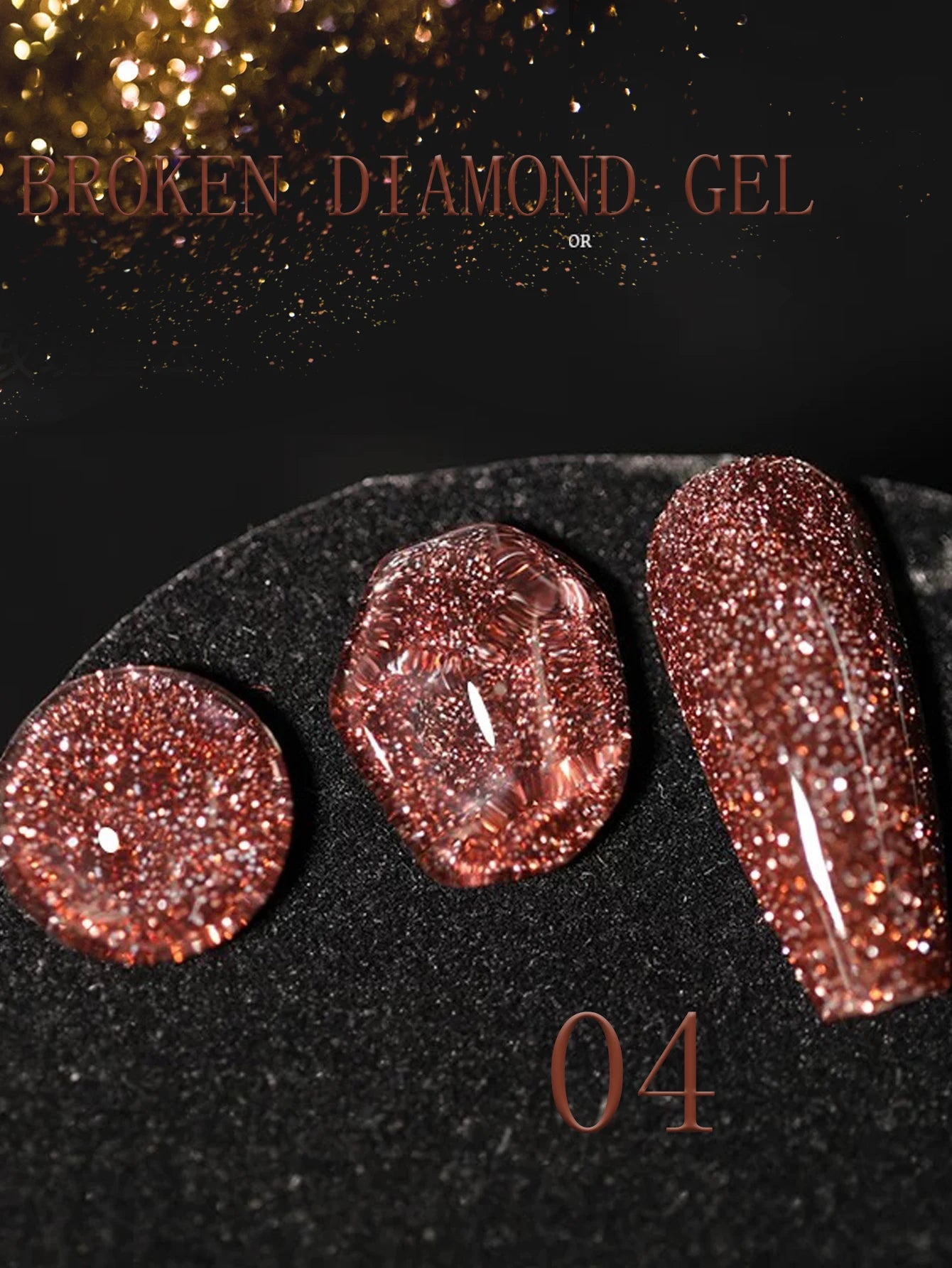 MIANEL 12ML Rock Sugar Crushed Diamond Gel Nail Polish Pink Glitter Nail Polish Top Selling Pink Nails Summer Nails 1-12pcs