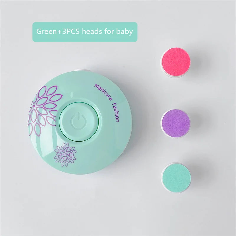 Electric Baby Nail Trimmer Kid Nail Polisher Tool Infant Manicure Scissors Hygiene Kit Set Adult Nail Clipper Cutter for Newborn