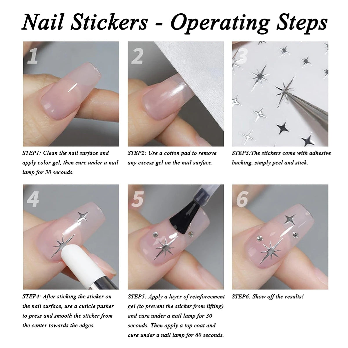 3/6/12 Sheets 3D Black White Butterfly Nail Stickers Self Adhesive Gothic French DIY Manicure Nail Decals