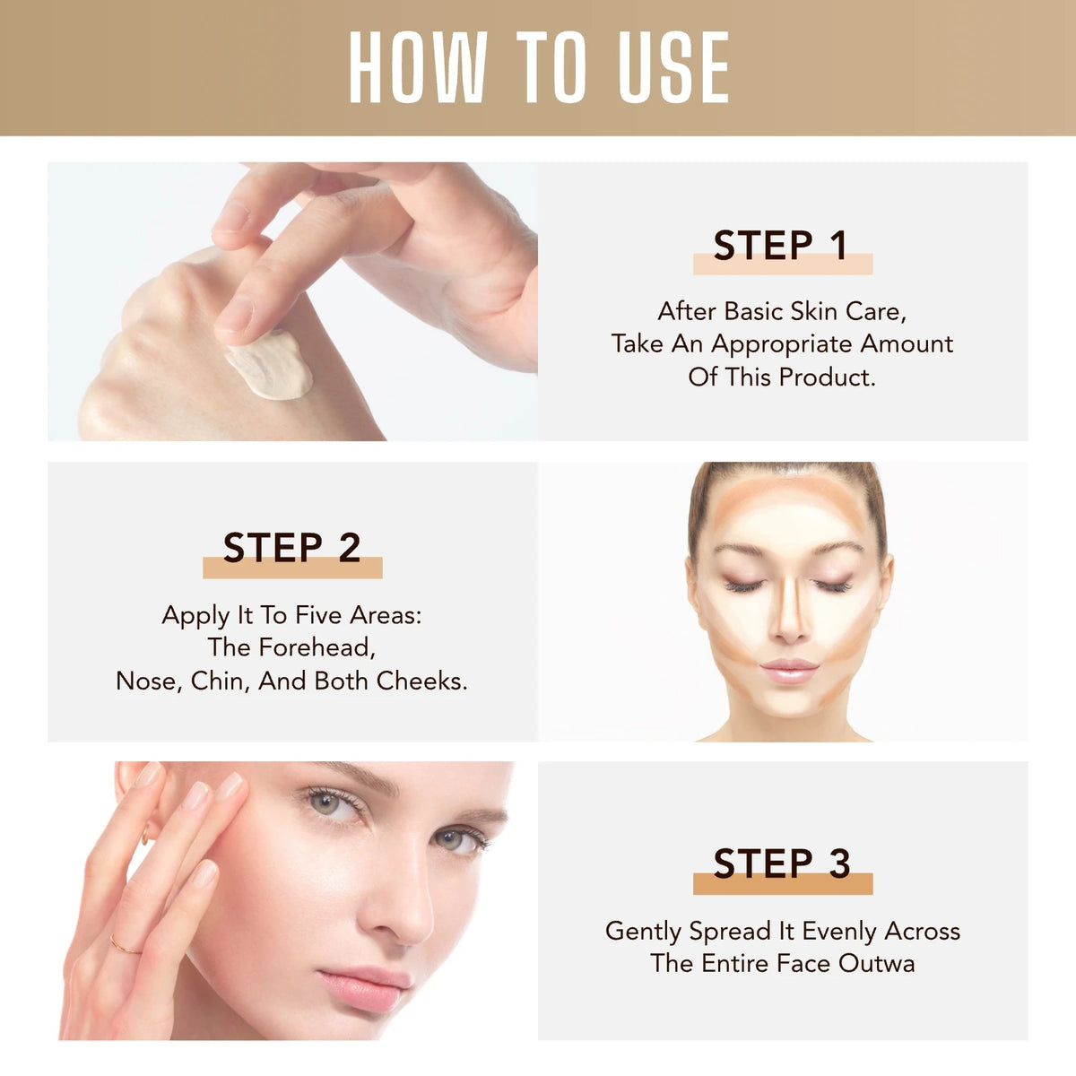 2 Pcs Liquid Foundation 3 Shades 30ml Ea. Natural Lightweight Full Coverage Long-Lasting Oil Control Concealer Base Makeup for All Skin Types