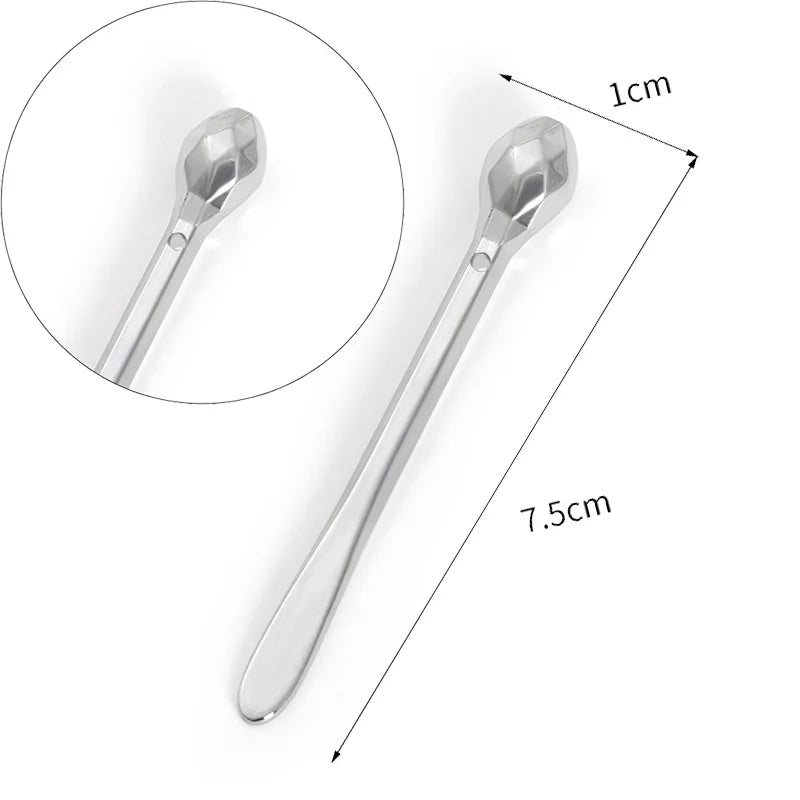 1PC Mini Metal Eye Cream Applicator Eye Cream Mixing Spatula Spoon Face Lifting Massage Facial Massager Thin Face Magic Stick