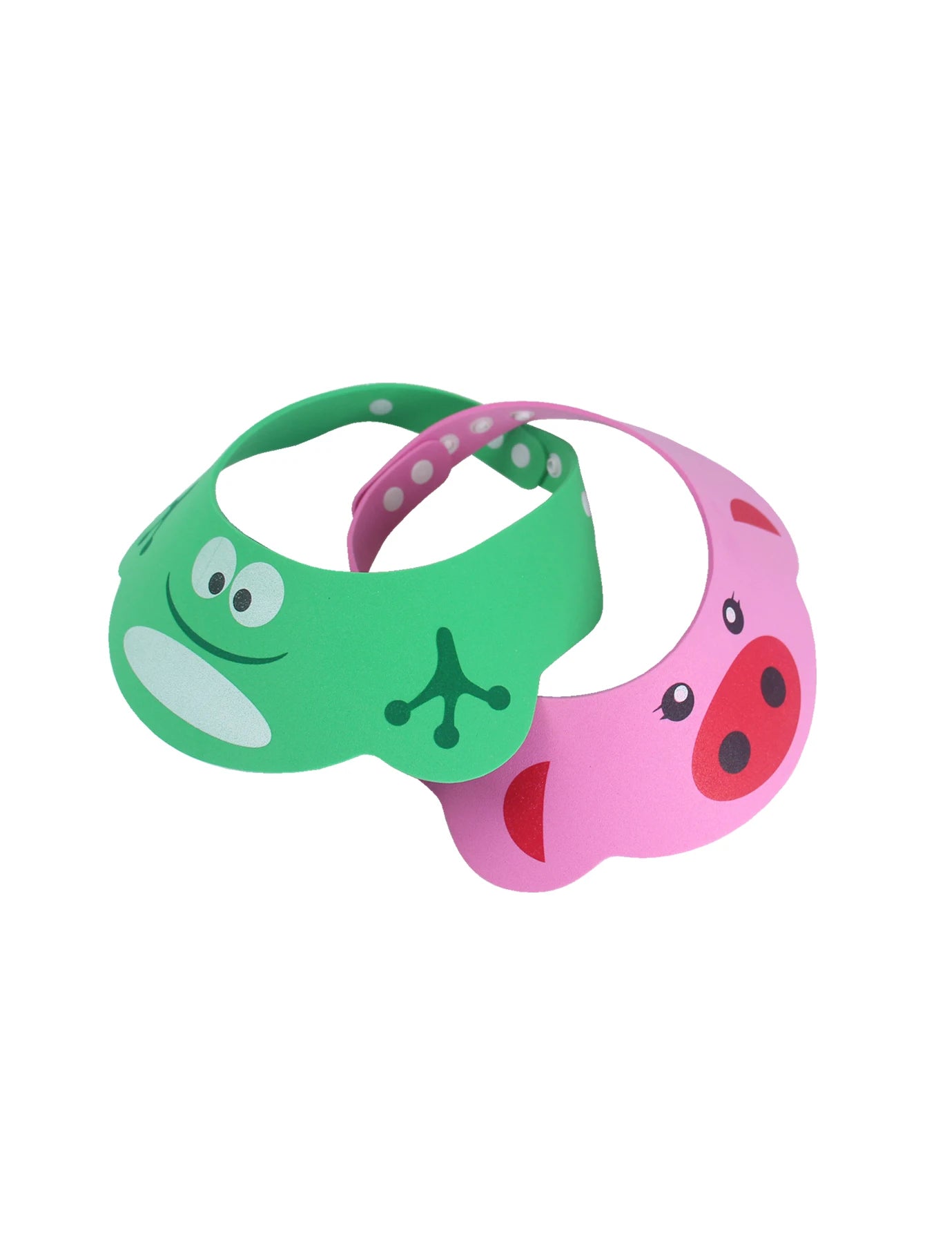 2 Pcs Baby Shower Cap Safety Eye Protection Ear Protection Lightweight Cute Cartoon Baby Bath Protective Cap Shampoo Bath Care