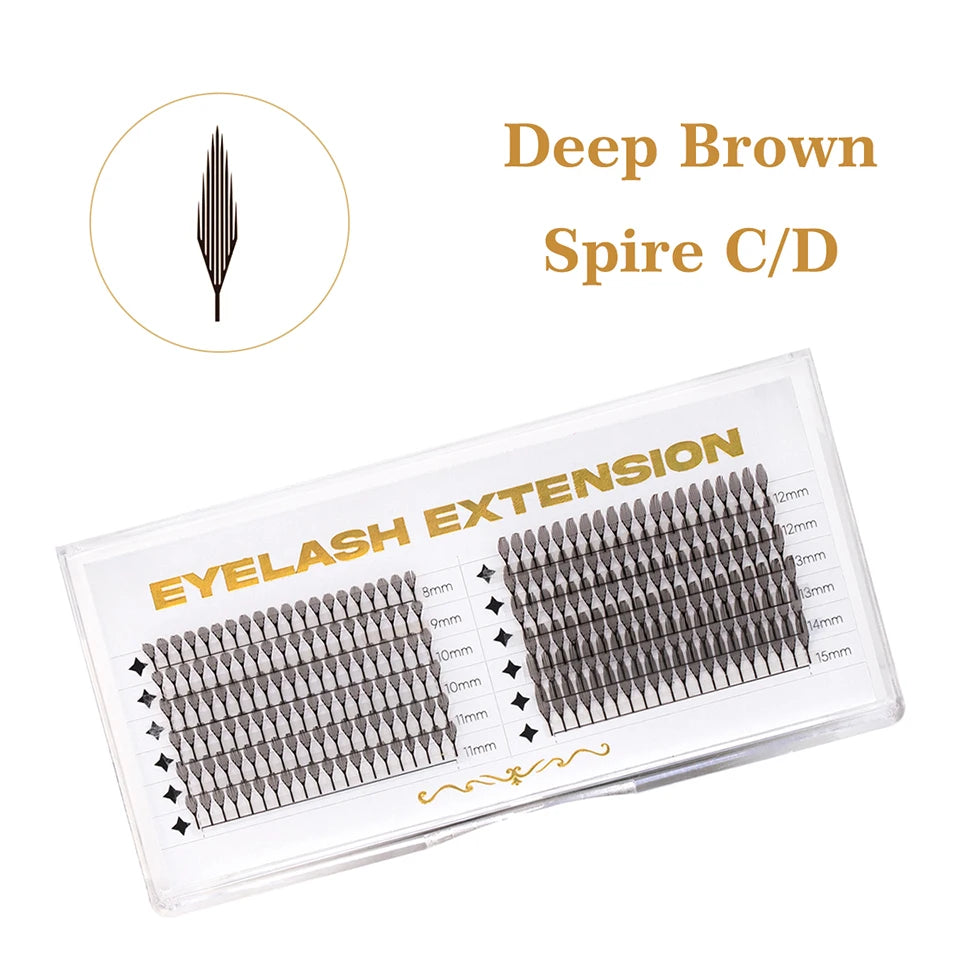 New Fashion Shiny Comic Spire Eyelash Extension Holographic Manga False Eyelashes Tinsel Anime Lashes For Christmas Party Makeup