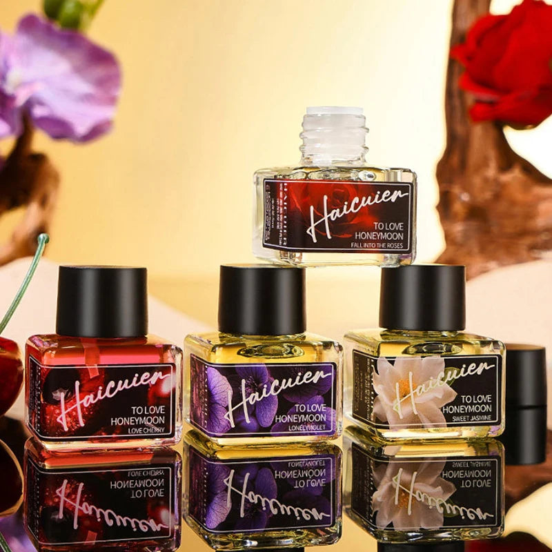 Love Pheromone Essential Oil Plant-based Perfume Oil For Women Blushing Lasting Fragrance Cherry Blossom Violet Rose & Jasmine