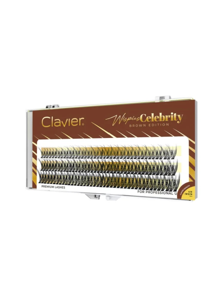 Clavier Wispies Celebrity Fluffy Cluster Eyelashes Natural Extension Lashes Light And Refined Faux Mink Lashes