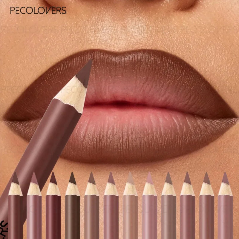 1PC Matte Lipliner, Second Back Lip Contour, Plump and Charming Lips, Non Drying, Waterproof, Lip Cosmetics,