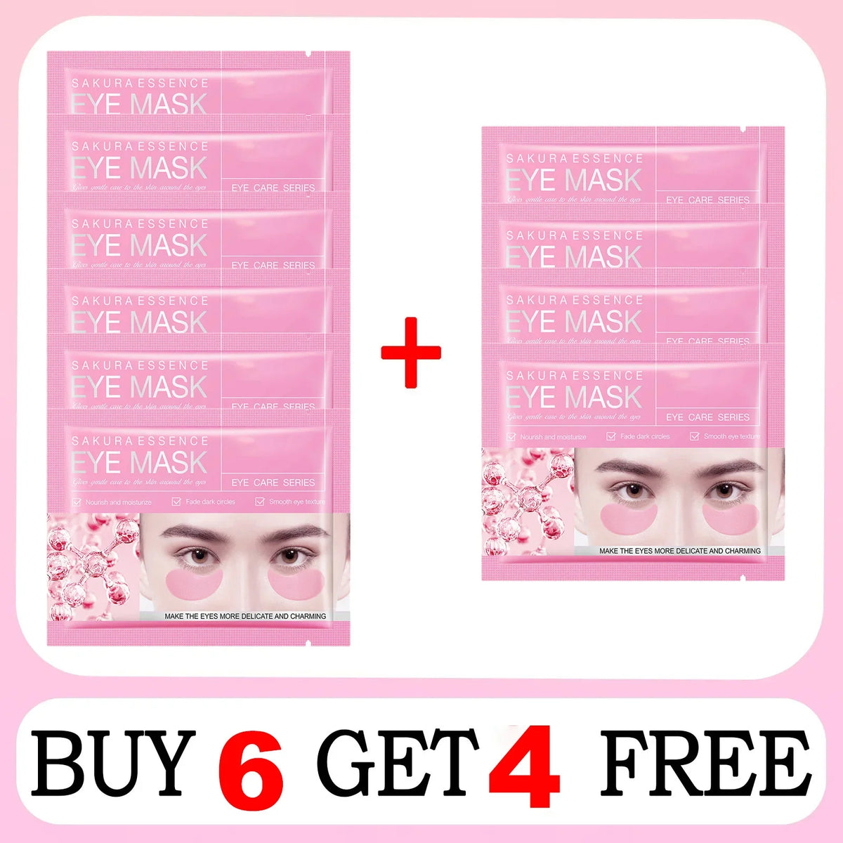 Collagen Eye Mask Anti-Wrinkle Eye Patches Fade Fine Line Remove Dark Circle Bag Anti-Puffiness Moisturizing Brighten Skin Care