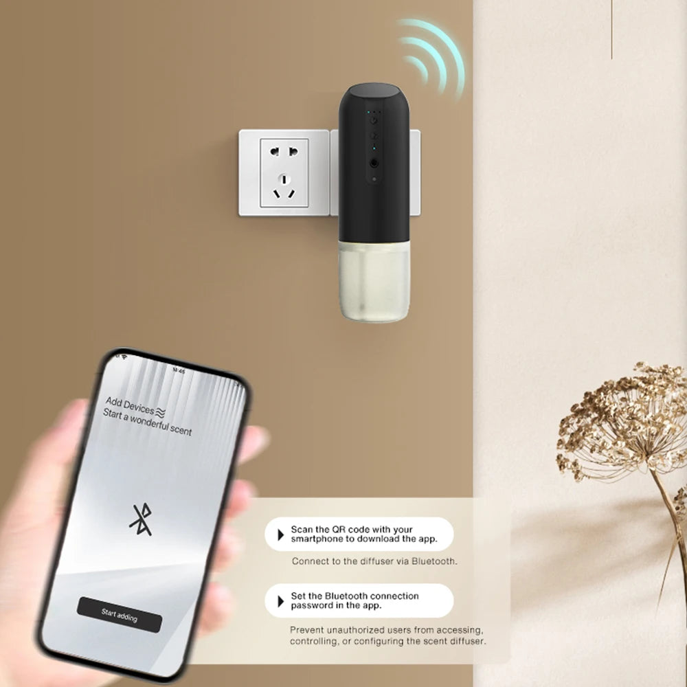 NAMSTE 100m³ Smart Automatic Air Freshener Plug in Diffuser Hotel Scent Diffuser for Home and Toilet 150ml Fragrance Diffuser