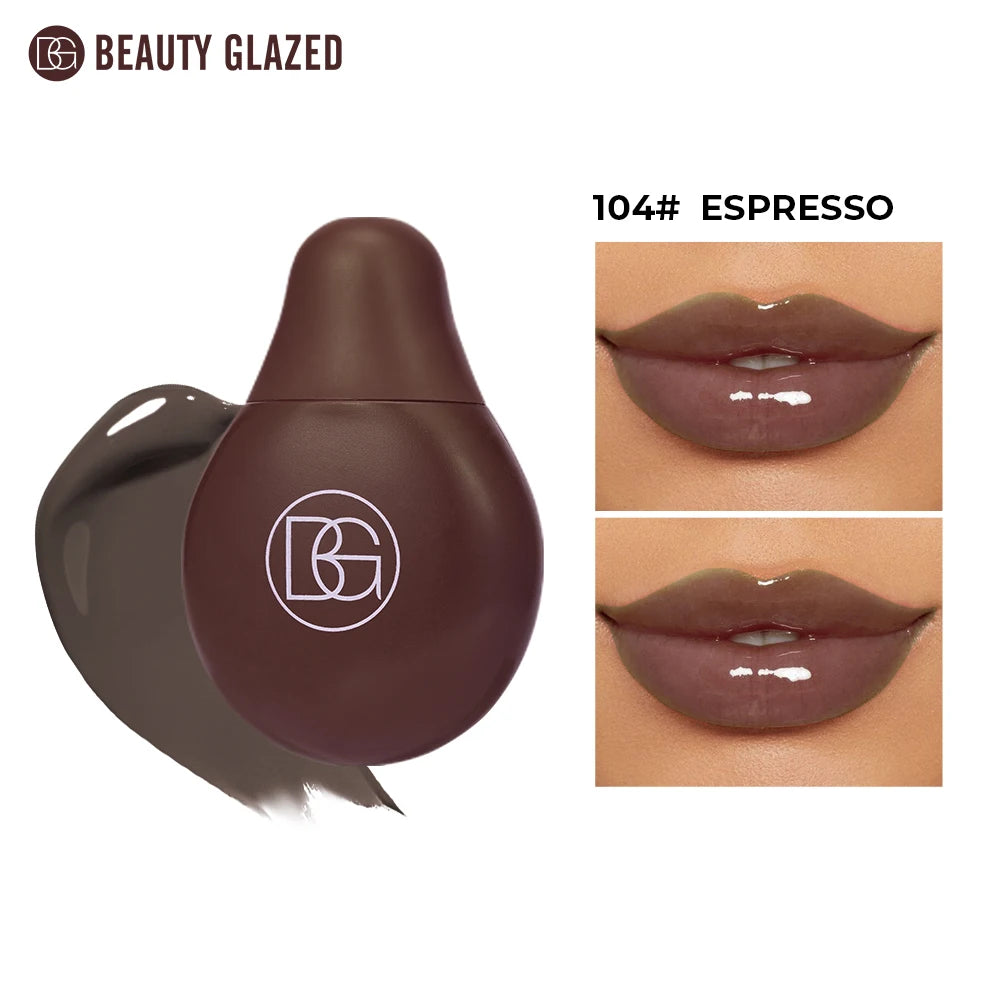 BEAUTY GLAZED 4Color Lipgloss Lip Oil Teens Moisturizing Lipstick Lip Balm High Shine And Lip Gloss Long-Lasting Dry Lip Care