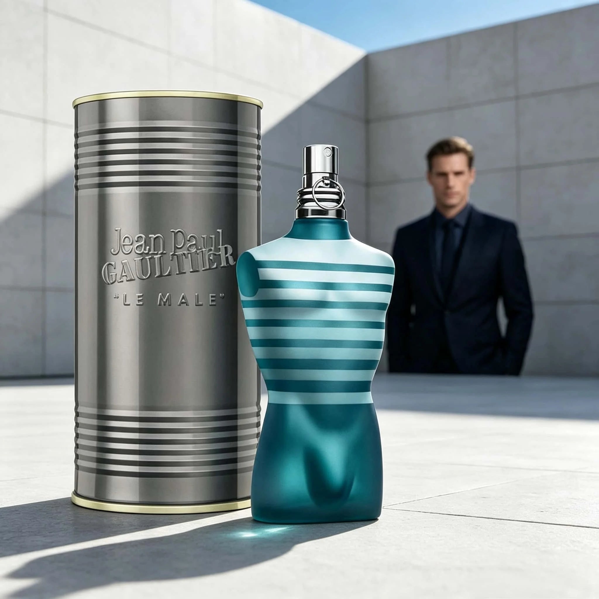 Jean Paul Gaultier Le Male Le Parfum EDP Intense 125ML Perfume For Men Deep Warm Vanilla Cardamom Woody Oriental Aroma Long Lasting Unique Matte Black Torso Shaped Bottle With Gold Cap Complete Brown Cylinder Box Dating Club