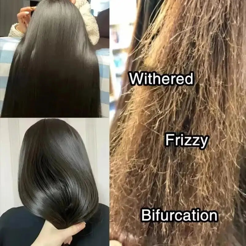 Hair Membrane Natural Repair Magical Hair Mask Prevent Dryness Split Ends Repair Damage Frizz Tangles Soft Smooth Hair Care