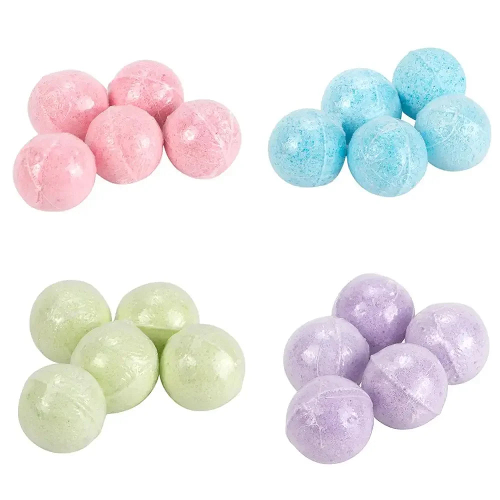 5pcs ose/Green tea/Lavender/Lemon/Milk Bath Salt Ball body Skin Whitening Ease Stress Relief Natural Bubble Shower Bombs Ball