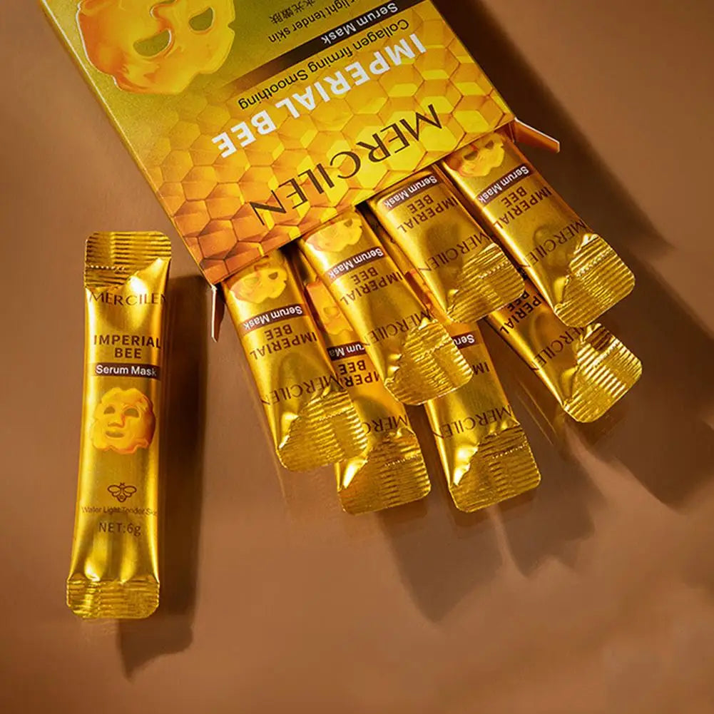 10pcs/Box Bee Peeling Facial Masks Deep Moisturizing Hydrating Peel-Off Face Mask Tearing Masks