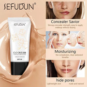 With Spf 50 Korean Color Changing CC Cream Full Coverage Color Changing Full Coverage Cream Even Skin Tone Self Adjusting
