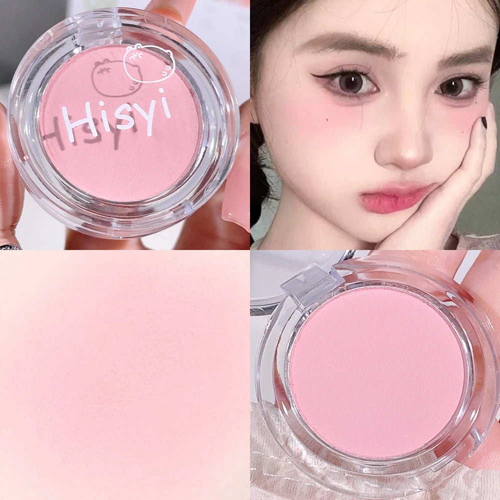 HISYI slightly tipsy blush matte fine flash micro flash natural color makeup pure desire monochrome blush plate