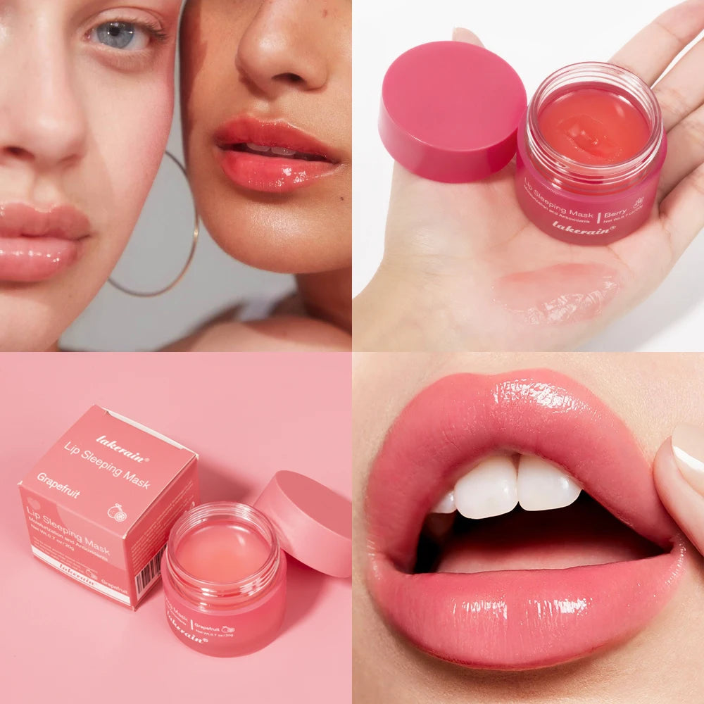Lip Sleeping Mask Nourishing Overnight Lip Treatment Vitamin C Moisturizer Butter Hydrating Dry Flaky Lips Skin Care