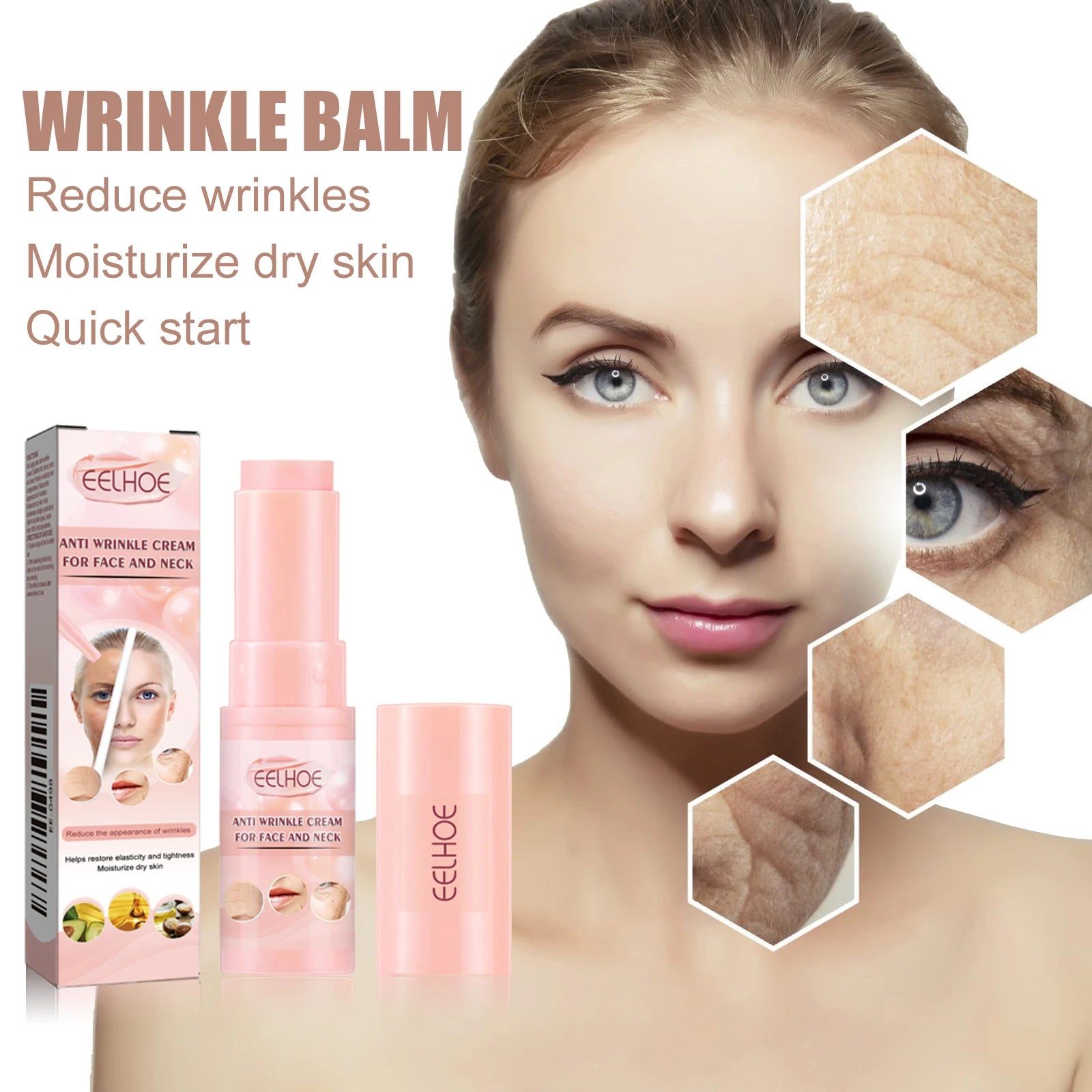 Collagen Multi Balm Stick Wrinkle Removal Multi Bounce Moisturizing Anti-aging Cream Balm Brighten Cosmetics Multi Balm