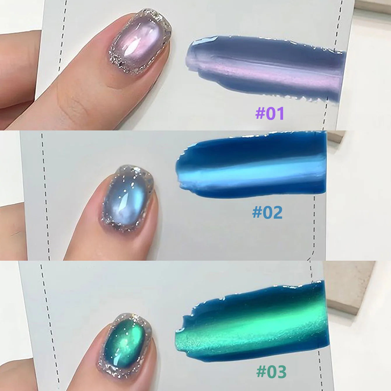 MIANEL 12ml Green Cat Magnetic Gel Nail Polish Spider Lily Varnish Soak Of UV Light Nails Nail Salon Winter Nails 1-21pcs